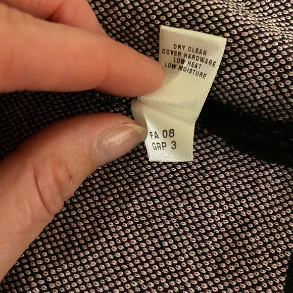 St John Wool Full Zip Snakeskin Print Cardigan Knit Sweater Purple Womens Sz Med - Picture 4 of 8